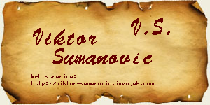 Viktor Šumanović vizit kartica